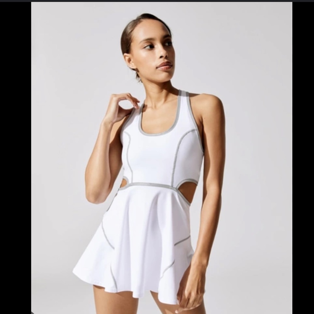 FP Movement White Tennis Dress and Shorts Set
